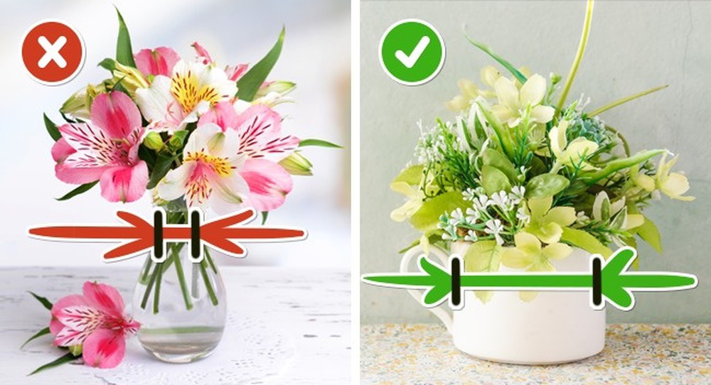 Chọn bình hoa phù hợp với loại hoa giúp hoa tươi lâu hơn 